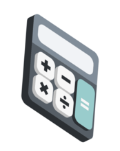 Taschenrechner zur Berechnung der Steuer