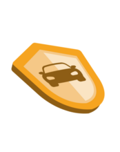 Werkstattbindung bindet die versicherte Person an Partner der Kfz Versicherung Gelbes Schild mit Auto